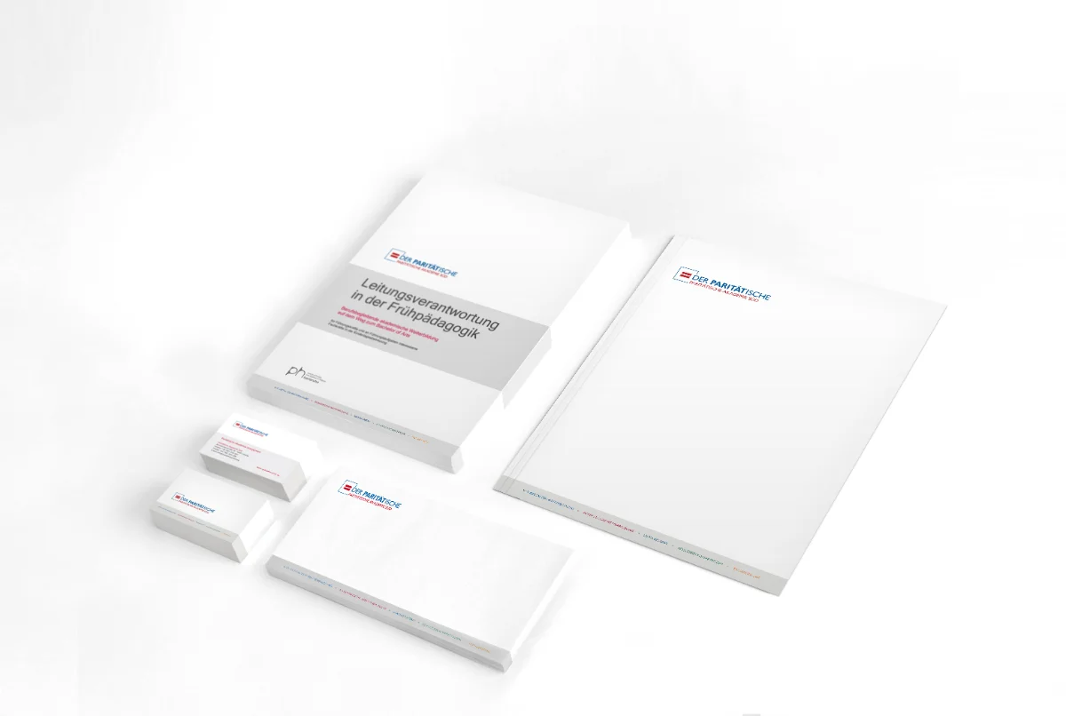 Corporate Design und Geschäftsdrucksachen für die Paritätische Akademie Süd